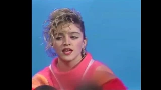 Madonna   UK kids TV 'The Saturday Show'Interviewed by Tommy Boyd, 03 04 1984 Vision Quest Promotion