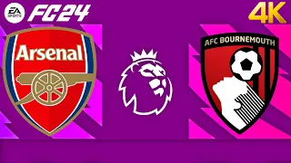 FC 24's Premier League Battle: Arsenal vs Bournemouth 2024 | Gerpas