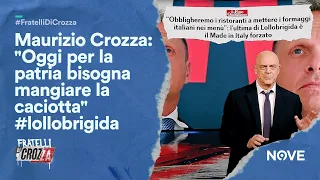 Maurizio Crozza: "Oggi per la patria bisogna mangiare la caciotta" #lollobrigida  Fratelli di Crozza