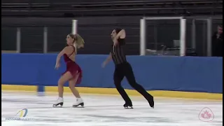 Elysia-Marie Campbell / Liam Fawcett Rhythm Dance Championnats Québécois d’été 2022