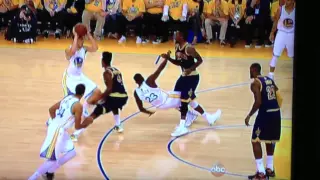 J.R Smith flagrant foul against Draymond Green