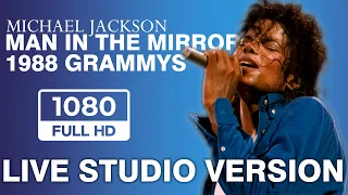 MAN IN THE MIRROR 30th ANNUAL GRAMMYS 1988 LIVE STUDIO VERSION 1080p 60fps - Michael Jackson