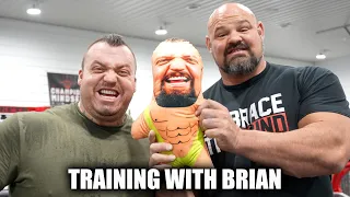 Training With BRIAN SHAW At His Home Gym!!! - Eddie Hall