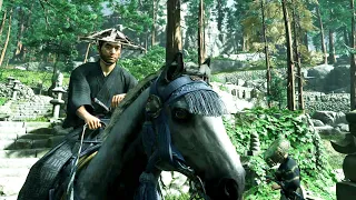 Jin Sakai Horse Riding scene - Ghost of Tsushima: