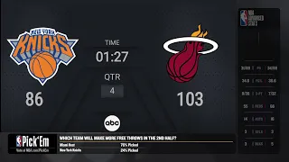 Knicks @ Heat Game 3 Live Scoreboard | #NBAPlayoffs Presented by Google Pixel