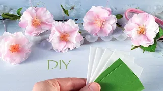 Милые Цветы из Фоамирана Нежная повязка Сакура DIY Flores de foamy o goma Eva Foam sheet flowers