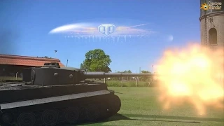 Battle tank destruction Tiger I vs T34-85