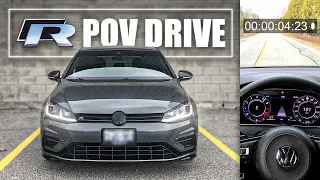 Golf R POV Drive - Hard Pulls & LAUNCH CONTROL (Mk7.5)