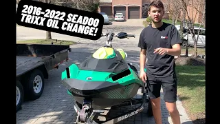 How to do a oil change on a Seadoo Spark Trixx *Removing Top Hull* (2016-2023 Models)