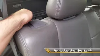 Honda Pilot Rear Seat Latch Handle Fix  disassembly