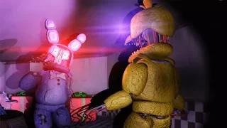 ANIMATRONICS!!!! OVERNIGHT 2 : Free Roam Fnaf 2 3D Night 4