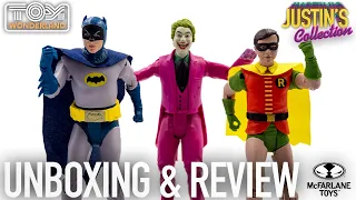 Batman, Robin & Joker 1966 Retro Collection McFarlane Toys Unboxing & Review