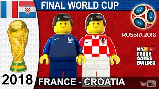 World Cup Final 2018 • France vs Croatia 4-2 • Moscow 15/07/2018 All Goals Highlights Lego Football