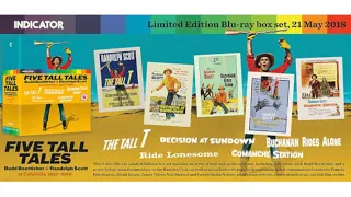 Unboxing the Indicator Powerhouse Box Set Five Tall Tales, Budd Boetticher Blu Ray limited to 6000