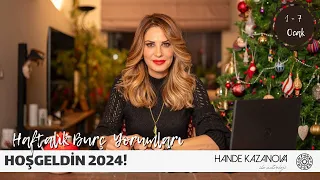 Hoşgeldin 2024! 1 - 7 Ocak Haftalık Burç Yorumları - Hande Kazanova ile Astroloji