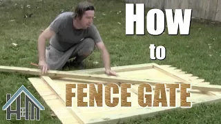 How to build a fence gate, install a gate, privacy fence. Easy! Home Mender.