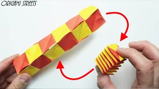 Как сделать Антистресс Раскладная куб-пружинка из бумаги.