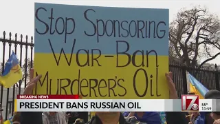 US banning Russian oil imports as Biden warns of ‘costs’