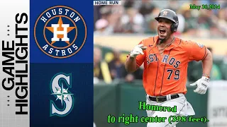 Astros Vs. Mariners  Game Highlights 05/30/24 |[ inning 5-9  ] MLB Highlights  |2024 MLB Season