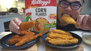 Using CORN FLAKES Cereal For CHICKEN STRIPS Recipe