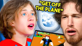 Karen has Kid THROWN OFF Plane for ROBLOX