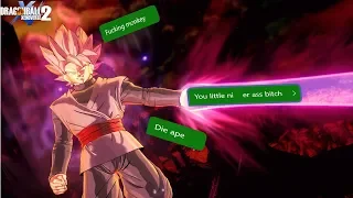 Racist Trash Talker Gets Destroyed WITH MESSAGES | Dragon Ball Xenoverse 2 | Salty Battles