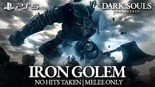 Iron Golem Boss Fight (No Hits Taken / Melee Only) [Dark Souls Remastered on PS5]