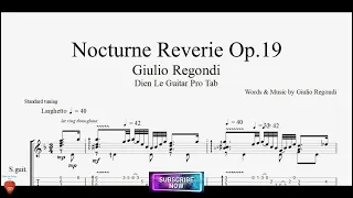 Nocturne Reverie Op.19 by Giulio Regondi with Guitar Tutorial TABs