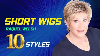 SHORT STYLES | Raquel Welch WIGS | WIG CHAT | 10 STYLES | Filmed in natural lighting!