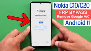 Nokia C10/C20 Frp Bypass Android 11 Without Pc New Method 100% Working