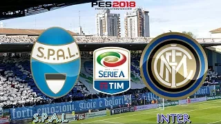 PES 2018 - S.P.A.L. x Internazionale | Serie A TIM | Gameplay. PS4