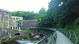 New Mills Town Walk, English Countryside 4K