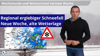 Regional ergiebige Schneefälle ab der Nacht auf Samstag