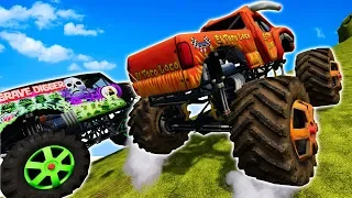 MONSTER TRUCK AND HORSE OBSTACLE COURSE! (Farming Simulator 19 Gameplay Roleplay) Farm Races!