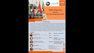 WEBINAR| BRICS Financing and the New Development Bank