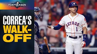 Carlos Correa's INSANE WALK-OFF to win game for Astros in ALCS Game 2 | MLB Highlights