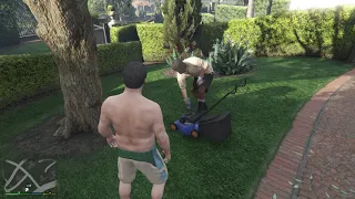 michaels gardener can't start lawnmower (GTA V)