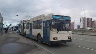 Троллейбус, маршрут №35 ВМЗ-6215 б.1127 (06.03.2020) Санкт-Петербург