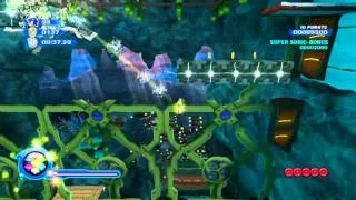 Sonic Colors Wii (TAS) Aquarium Park [ACT 1] 1'00"76 with Super Sonic