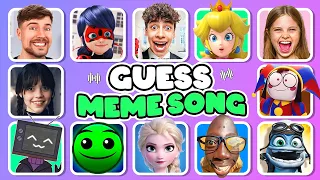 GUESS MEME & WHO'S SINGING🎤🎵🔥 Salish Matter, Tenge Tenge, MrBeast, Elsa, Panda, Lay Lay, King Ferran