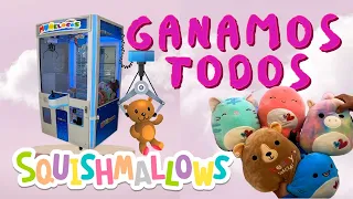 GANAMOS TODOS LOS SQUISHMALLOWS DE LA MAQUINA DE GARRA MUÑELOCOS