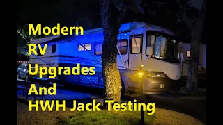 HWH Leveling Jack Testing - RV Updates And Vaca VLOG - Motorhome Envy