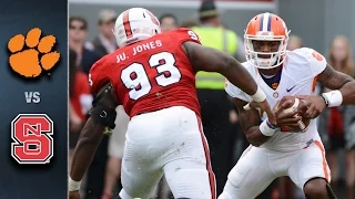 Clemson vs. NC State Football Highlights (2015)