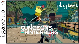 Dungeons of Hinterberg - Playtest - where I gave up
