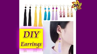 DIY Tassel Earrings using Beebee Craft's Tassel Earrings Making Kit