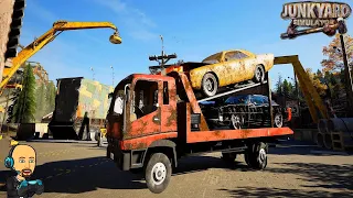 Junkyard Simulator [FR] #1 / Gérer sa casse automobile, broyer des véhicules, restaurer des objets