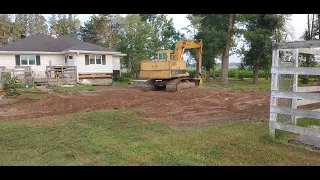 Addition to the house and a new garage.