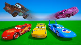 Challenge Crazy Cars Lightning McQueen and Friends The King Tow Truck Mater Cruz Ramirez Rich Mixon