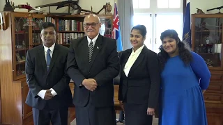 Fijian President officiates at the swearing-in ceremony of a Resident Magistrate