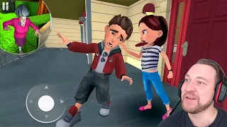 НИК ПОССОРИЛСЯ С ТАНИ Прохождение игры Scary Teacher 3D